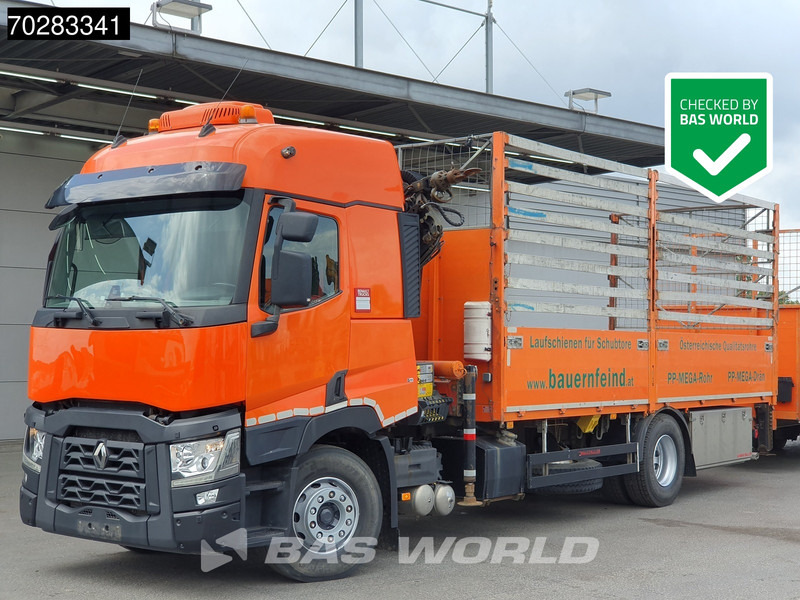 Renault C 380 4X2 Palfinger PK18002-EH Retarder Automatic Standklima Euro 6 - Camion plateau, Camion grue: photos 1 Renault C 380 4X2 Palfinger PK18002-EH Retarder Automatic Standklima Euro 6 - Camion plateau, Camion grue: photos 1