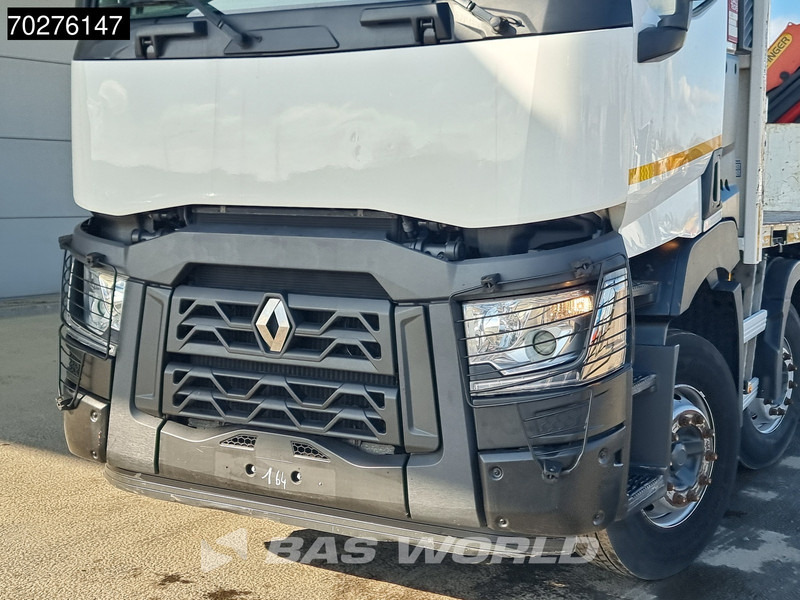 Camion plateau, Camion grue Renault C 380 8X2 Palfinger PK24001K Remote Lenkachse Euro 6: photos 13