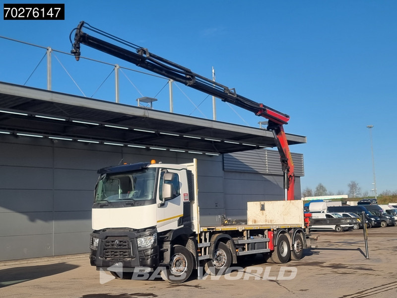 Renault C 380 8X2 Palfinger PK24001K Remote Lenkachse Euro 6 - Camion plateau, Camion grue: photos 1 Renault C 380 8X2 Palfinger PK24001K Remote Lenkachse Euro 6 - Camion plateau, Camion grue: photos 1