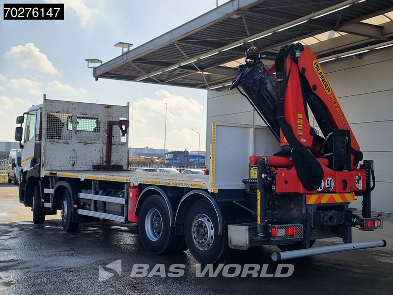 Camion plateau, Camion grue Renault C 380 8X2 Palfinger PK24001K Remote Lenkachse Euro 6: photos 8