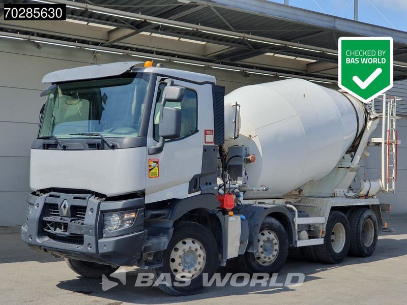 Renault C 430 8X4 9m3 Euromixbeton Mixer Steelsuspension Automatic Euro 6 - Camion malaxeur: photos 1 Renault C 430 8X4 9m3 Euromixbeton Mixer Steelsuspension Automatic Euro 6 - Camion malaxeur: photos 1