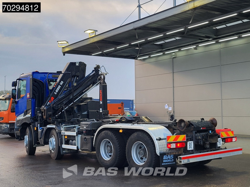 Camion ampliroll, Camion grue Renault C 430 8X4 HIAB X-Hiduo 188 B-2 Crane + Hook Full Steel Big-Axle Euro 6: photos 17