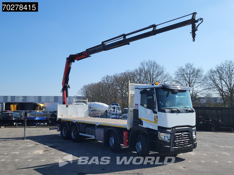 Renault C 430 8X4 Palfinger 22002 EH kran Crane Big-Axle steel suspension Euro 6 - Camion plateau, Camion grue: photos 3 Renault C 430 8X4 Palfinger 22002 EH kran Crane Big-Axle steel suspension Euro 6 - Camion plateau, Camion grue: photos 3