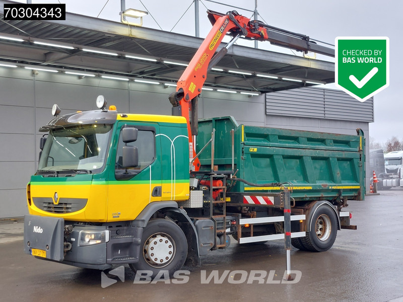 Renault D 280 D 4X2 Palfinger 12t/m Crane Tipper Automatic Euro 5 - Camion benne, Camion grue: photos 1 Renault D 280 D 4X2 Palfinger 12t/m Crane Tipper Automatic Euro 5 - Camion benne, Camion grue: photos 1