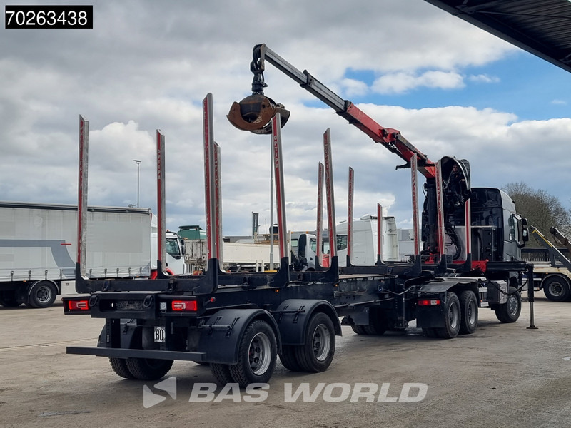 Renault K 520 6X6 Holz Kran Palfinger Q180Z96 6x6 Big-Axle Steelsuspension - Camion grumier, Camion grue: photos 3 Renault K 520 6X6 Holz Kran Palfinger Q180Z96 6x6 Big-Axle Steelsuspension - Camion grumier, Camion grue: photos 3