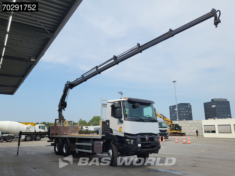 Renault Premium 380 6X4 HIAB X-HIDUO 188 E-5 Crane Steelsuspension Big-Axle Automatic Euro 6 - Camion plateau, Camion grue: photos 3 Renault Premium 380 6X4 HIAB X-HIDUO 188 E-5 Crane Steelsuspension Big-Axle Automatic Euro 6 - Camion plateau, Camion grue: photos 3