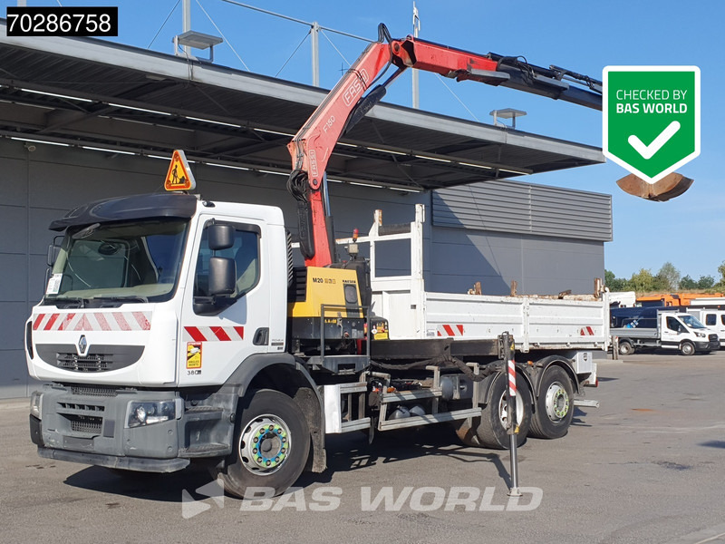 Renault Premium 380 Premium 6X2 Fassi F150A23 Crane Remote Tipper Manual Euro 5 - Camion benne, Camion grue: photos 1 Renault Premium 380 Premium 6X2 Fassi F150A23 Crane Remote Tipper Manual Euro 5 - Camion benne, Camion grue: photos 1