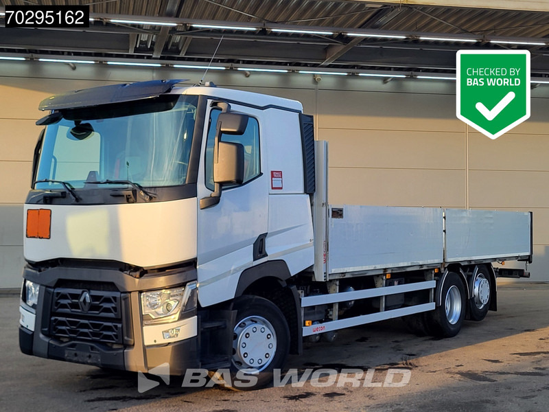 Renault T 440 6X2 750cm open box forklift preparation ADR Automatic Lift-Axle Euro 6 - Camion plateau: photos 1 Renault T 440 6X2 750cm open box forklift preparation ADR Automatic Lift-Axle Euro 6 - Camion plateau: photos 1