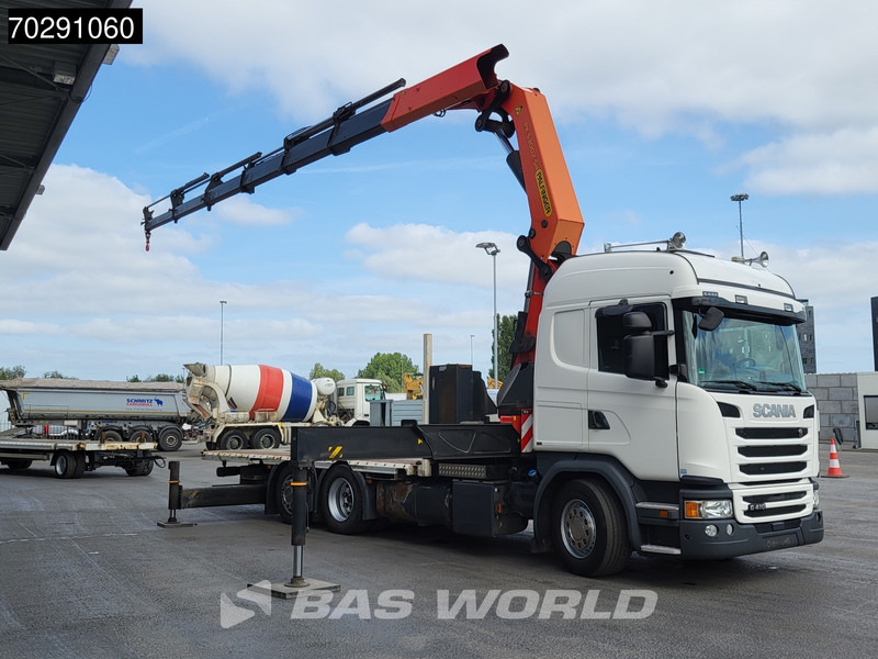 Scania G410 6X2 Palfinger 53002 SH Kran Crane Lift+steering ACC Navi Euro 6 - Camion plateau, Camion grue: photos 3 Scania G410 6X2 Palfinger 53002 SH Kran Crane Lift+steering ACC Navi Euro 6 - Camion plateau, Camion grue: photos 3