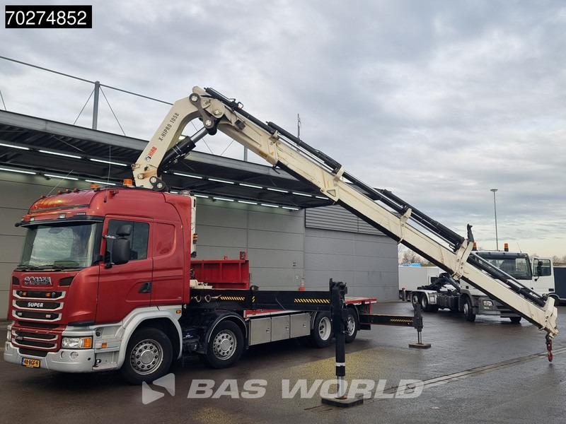 Scania G450 8X2 NL-Truck Hiab X-HIPRO 1058EP-6 Kran Front stab Retarder Euro 6 - Camion plateau, Camion grue: photos 5 Scania G450 8X2 NL-Truck Hiab X-HIPRO 1058EP-6 Kran Front stab Retarder Euro 6 - Camion plateau, Camion grue: photos 5