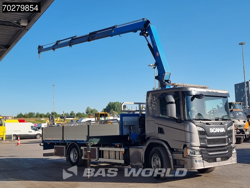 Scania P280 4X2 HMF Euro 6 - Camion plateau, Camion grue: photos 3 Scania P280 4X2 HMF Euro 6 - Camion plateau, Camion grue: photos 3