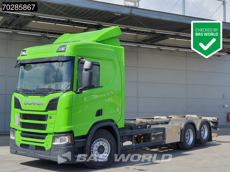 Scania R520 R 6X2 BDF Retarder Lift-axle Automatic LED ACC Euro 6 - Camion porte-conteneur/ Caisse mobile: photos 1 Scania R520 R 6X2 BDF Retarder Lift-axle Automatic LED ACC Euro 6 - Camion porte-conteneur/ Caisse mobile: photos 1