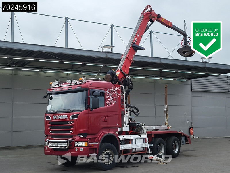 Scania R580 6X4 3-Pedals Jonsered J28505 83 Crane Kran Steel-suspension Retarder Euro 6 - Camion grumier, Camion grue: photos 1 Scania R580 6X4 3-Pedals Jonsered J28505 83 Crane Kran Steel-suspension Retarder Euro 6 - Camion grumier, Camion grue: photos 1