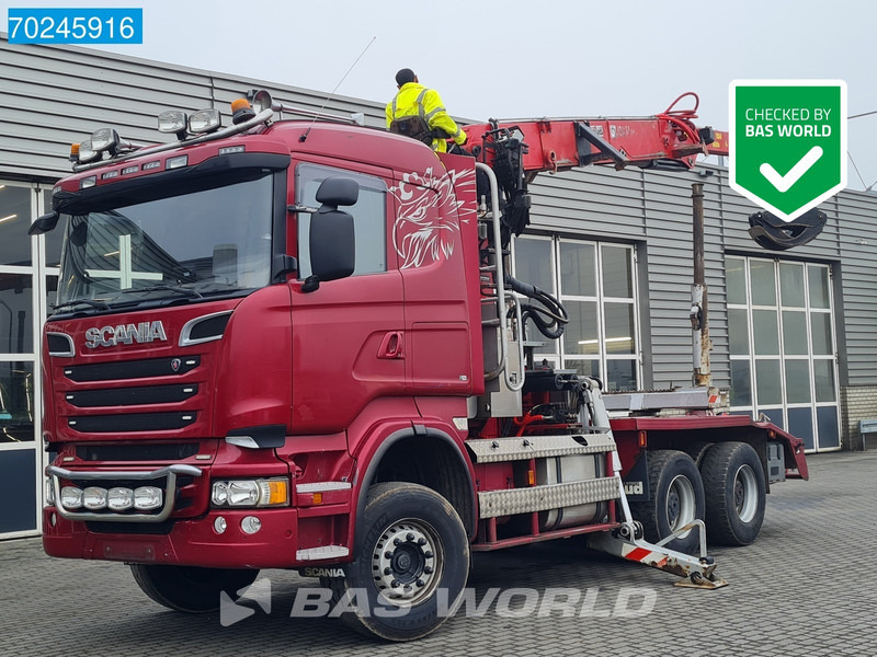 Scania R580 6X4 3-Pedals Jonsered J28505 83 Crane Kran Steel-suspension Retarder Euro 6 - Camion grumier, Camion grue: photos 1 Scania R580 6X4 3-Pedals Jonsered J28505 83 Crane Kran Steel-suspension Retarder Euro 6 - Camion grumier, Camion grue: photos 1