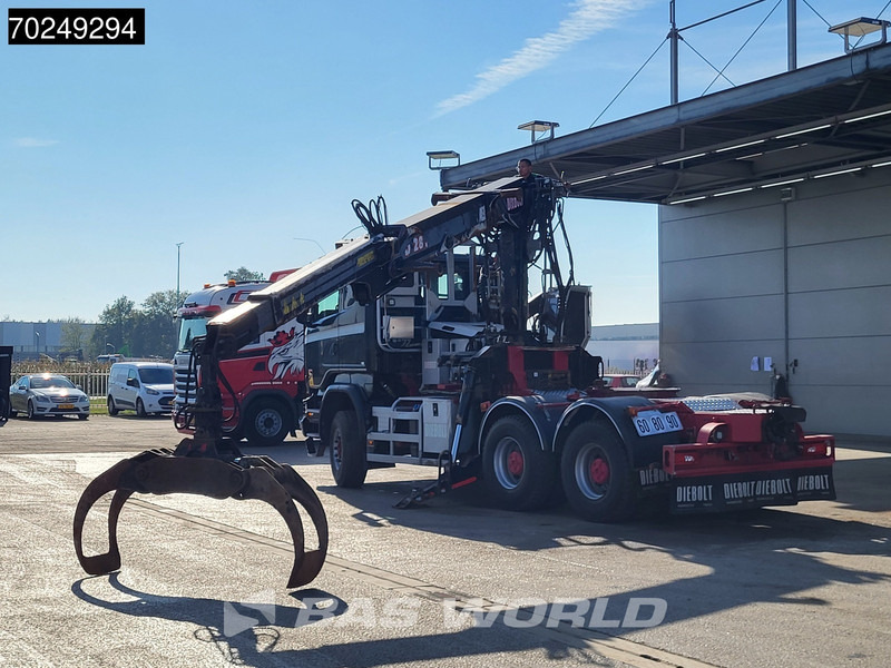 Scania R580 6X4 Holz Kran Diebolt D28 Full-Steel - Camion grumier, Camion grue: photos 5 Scania R580 6X4 Holz Kran Diebolt D28 Full-Steel - Camion grumier, Camion grue: photos 5