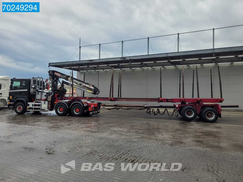 Scania R580 6X4 Holz Kran Diebolt D28 Full-Steell Extentable Trailer - Camion grumier, Camion grue: photos 3 Scania R580 6X4 Holz Kran Diebolt D28 Full-Steell Extentable Trailer - Camion grumier, Camion grue: photos 3