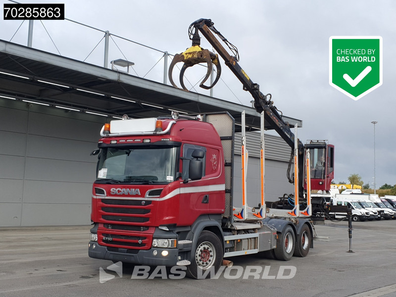Scania R730 R 6X4 HIAB F108S 79 Crane Retarder Xenon BigAxle Loglift Automatic ACC Euro 6 - Camion grumier, Camion grue: photos 1 Scania R730 R 6X4 HIAB F108S 79 Crane Retarder Xenon BigAxle Loglift Automatic ACC Euro 6 - Camion grumier, Camion grue: photos 1