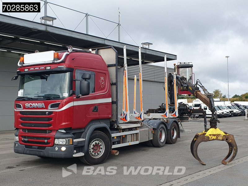 Scania R730 R 6X4 HIAB F108S 79 Crane Retarder Xenon BigAxle Loglift Automatic ACC Euro 6 - Camion grumier, Camion grue: photos 5 Scania R730 R 6X4 HIAB F108S 79 Crane Retarder Xenon BigAxle Loglift Automatic ACC Euro 6 - Camion grumier, Camion grue: photos 5