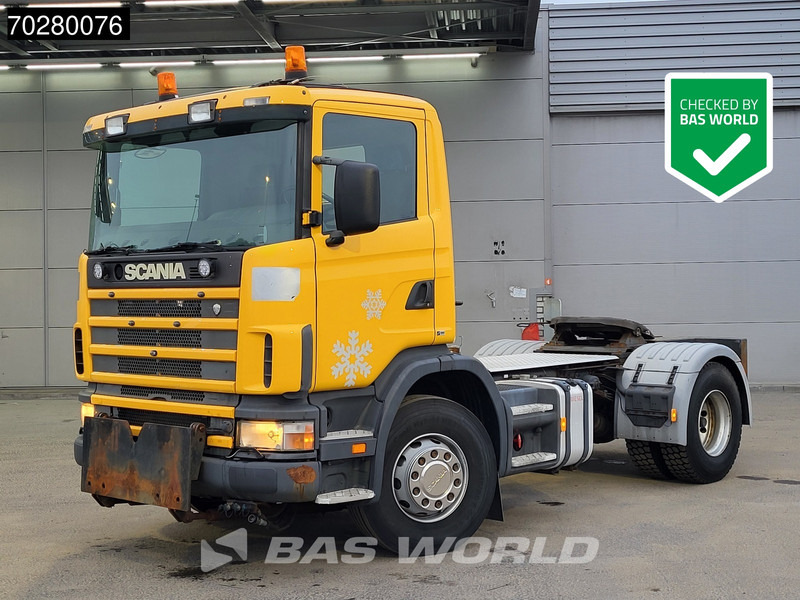 Scania R400 R 4X2 Low Mileage! Hydraulik Full-Steel Drumbrakes Euro 1 - Tracteur routier: photos 1 Scania R400 R 4X2 Low Mileage! Hydraulik Full-Steel Drumbrakes Euro 1 - Tracteur routier: photos 1