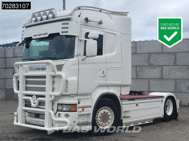 Scania R730 4X2 Full- Air Open-Exhaust Euro 5 Standklima - Tracteur routier: photos 1 Scania R730 4X2 Full- Air Open-Exhaust Euro 5 Standklima - Tracteur routier: photos 1