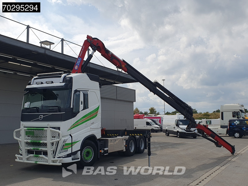 Camion plateau, Camion grue Volvo FH 500 FH 6X4 Full-Air Liftachse HMF 2820K-RCS Crane+JIB Remote Control I-ParkCool VDS LED Kran: photos 6