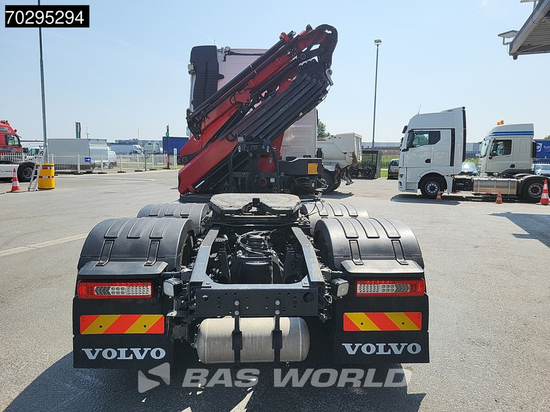 Camion plateau, Camion grue Volvo FH 500 FH 6X4 Full-Air Liftachse HMF 2820K-RCS Crane+JIB Remote Control I-ParkCool VDS LED Kran: photos 17