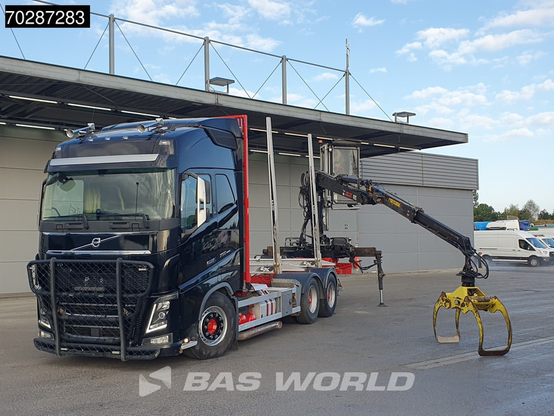 Volvo FH16 750 FH16 6X4 HIAB E96S 79 wood crane Retarder Dynamic-Steering Big-Axle Euro 6 - Camion grumier, Camion grue: photos 5 Volvo FH16 750 FH16 6X4 HIAB E96S 79 wood crane Retarder Dynamic-Steering Big-Axle Euro 6 - Camion grumier, Camion grue: photos 5