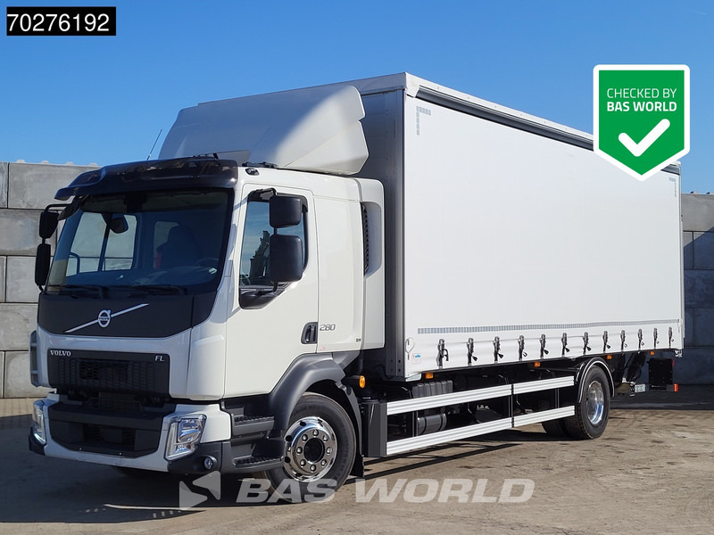 Volvo FL 280 4X2 NEW! 16tons Manual Ladebordwand PTO Alcoa's Euro 6 - Camion à rideaux coulissants: photos 1 Volvo FL 280 4X2 NEW! 16tons Manual Ladebordwand PTO Alcoa's Euro 6 - Camion à rideaux coulissants: photos 1