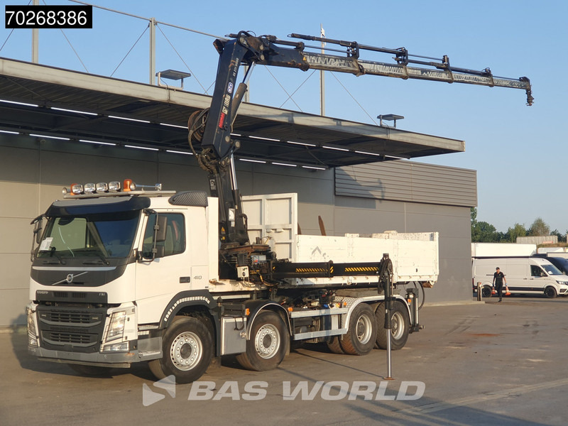 Volvo FM 410 8X4 211EP-5 HIDUO Kran Crane Steel suspension Big-Axle VEB Euro 6 - Camion ampliroll, Camion grue: photos 1 Volvo FM 410 8X4 211EP-5 HIDUO Kran Crane Steel suspension Big-Axle VEB Euro 6 - Camion ampliroll, Camion grue: photos 1