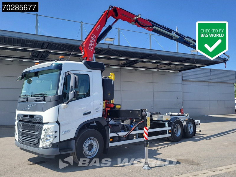Volvo FM 460 6X2 NEW! FASSI F235A.0.25 Kran + HYVA 20-57-S Lift+steering axle Euro 6 - Camion ampliroll, Camion grue: photos 1 Volvo FM 460 6X2 NEW! FASSI F235A.0.25 Kran + HYVA 20-57-S Lift+steering axle Euro 6 - Camion ampliroll, Camion grue: photos 1
