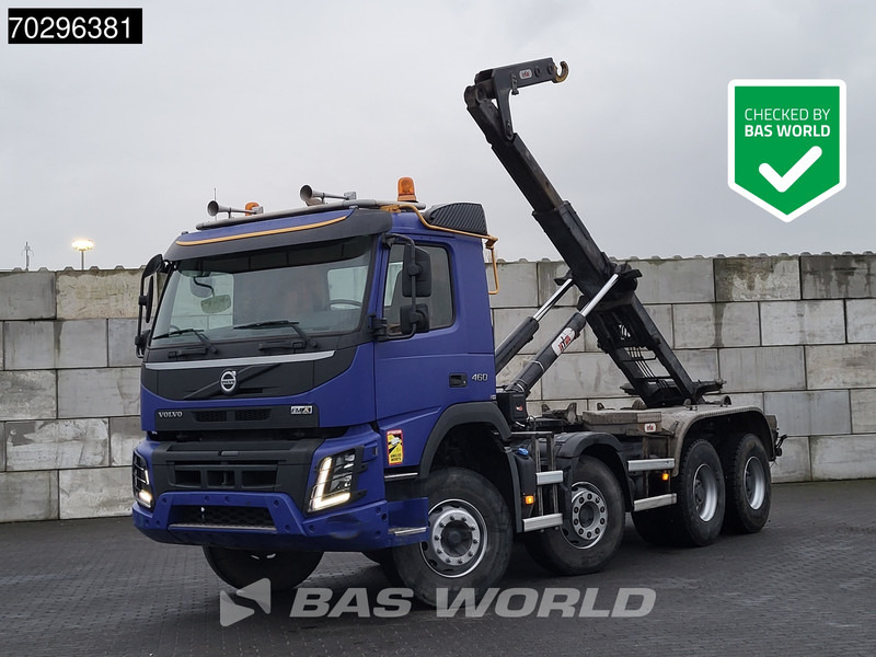 Volvo FMX 460 8X4 Hyva 26-55 SK containersystem Automatic Steelsuspension Big-Axle - Camion ampliroll: photos 1 Volvo FMX 460 8X4 Hyva 26-55 SK containersystem Automatic Steelsuspension Big-Axle - Camion ampliroll: photos 1