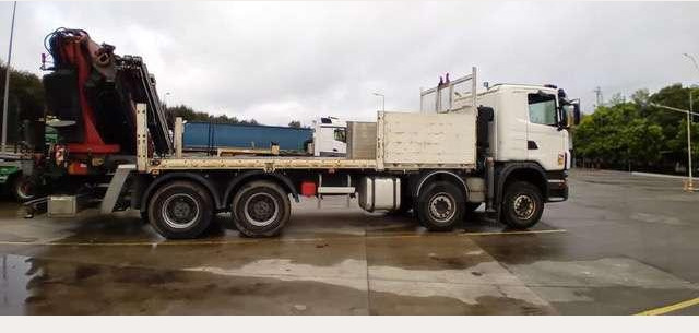 Scania G480 8X4 GRUE FASSI - Camion plateau: photos 4 Scania G480 8X4 GRUE FASSI - Camion plateau: photos 4
