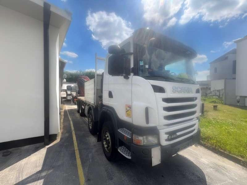 Scania G480 8X4 GRUE FASSI - Camion plateau: photos 2 Scania G480 8X4 GRUE FASSI - Camion plateau: photos 2