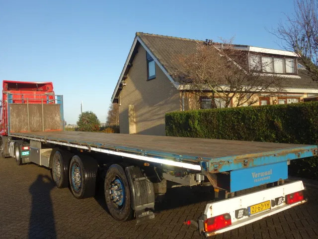 H&W 3asser met rongpotten,1X LIFTAXEL,1X STEERING AXEL - Semi-remorque plateau: photos 1 H&W 3asser met rongpotten,1X LIFTAXEL,1X STEERING AXEL - Semi-remorque plateau: photos 1