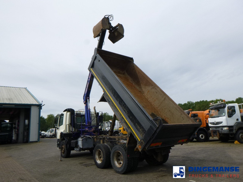 DAF CF 75.310 6x4 RHD tipper + HMF 1144 K-1 + grapple - Camion grue: photos 3 DAF CF 75.310 6x4 RHD tipper + HMF 1144 K-1 + grapple - Camion grue: photos 3