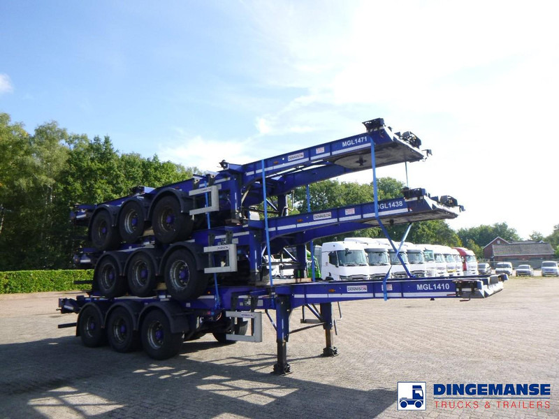 Dennison Stack - 3 x container trailer 20-30-40-45 ft - Semi-remorque porte-conteneur/ Caisse mobile: photos 2 Dennison Stack - 3 x container trailer 20-30-40-45 ft - Semi-remorque porte-conteneur/ Caisse mobile: photos 2