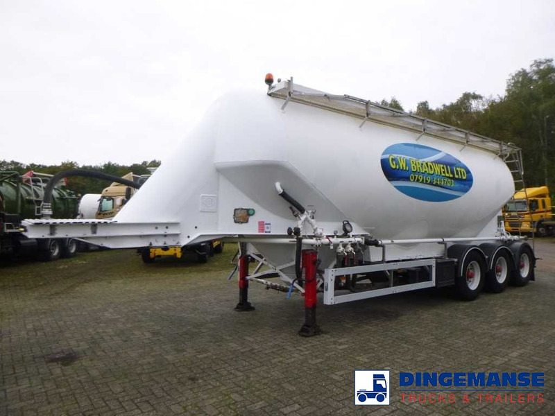 Feldbinder Powder tank alu 40 m3 / 1 comp - Semi-remorque citerne: photos 1 Feldbinder Powder tank alu 40 m3 / 1 comp - Semi-remorque citerne: photos 1