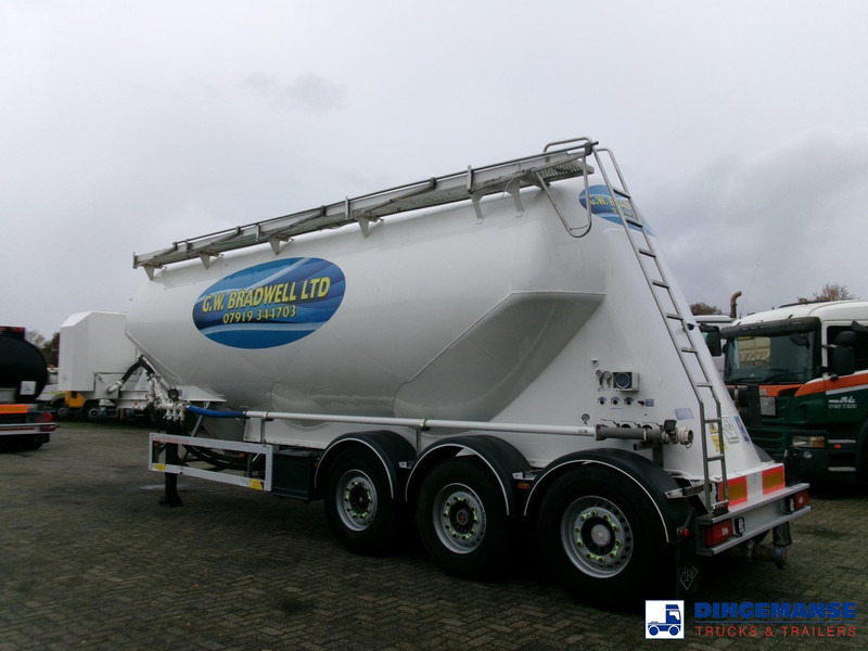Feldbinder Powder tank alu 40 m3 / 1 comp + compressor - Semi-remorque citerne: photos 3 Feldbinder Powder tank alu 40 m3 / 1 comp + compressor - Semi-remorque citerne: photos 3