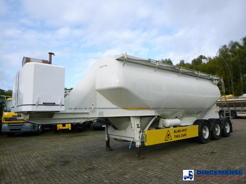 Feldbinder Powder tank alu 40 m3 + engine/compressor - Semi-remorque citerne: photos 1 Feldbinder Powder tank alu 40 m3 + engine/compressor - Semi-remorque citerne: photos 1