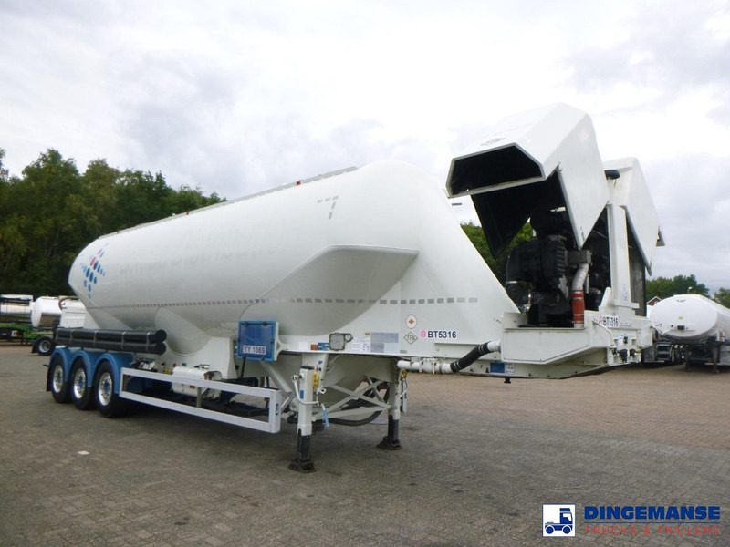 Feldbinder Powder tank alu 50 m3 + compressor - Semi-remorque citerne: photos 2 Feldbinder Powder tank alu 50 m3 + compressor - Semi-remorque citerne: photos 2