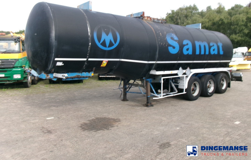 Fruehauf Bitumen tank inox 31 m3 / 1 comp + mixer & engine - Semi-remorque citerne: photos 1 Fruehauf Bitumen tank inox 31 m3 / 1 comp + mixer & engine - Semi-remorque citerne: photos 1
