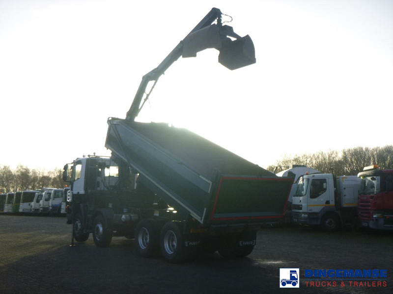 Iveco AD340T36 8x4 RHD tipper + HMF 1244 Z1 - Camion grue: photos 4 Iveco AD340T36 8x4 RHD tipper + HMF 1244 Z1 - Camion grue: photos 4