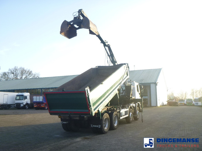 Iveco AD340T36 8x4 RHD tipper + HMF 1244 Z1 - Camion grue: photos 3 Iveco AD340T36 8x4 RHD tipper + HMF 1244 Z1 - Camion grue: photos 3