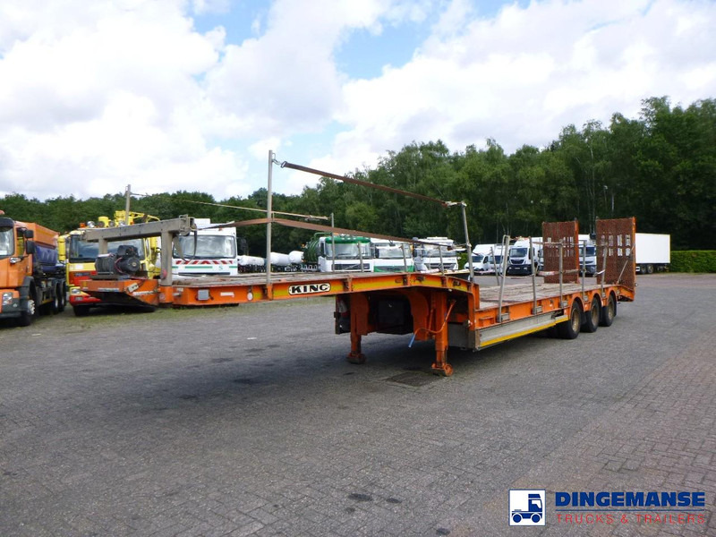 KING 3-axle semi-lowbed trailer 44T + ramps - Semi-remorque surbaissé: photos 1 KING 3-axle semi-lowbed trailer 44T + ramps - Semi-remorque surbaissé: photos 1