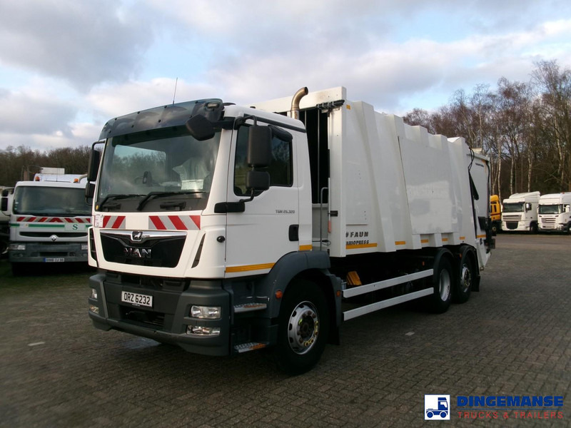 MAN TGM 26.320 6X2 Euro 6 RHD Faun refuse truck - Benne à ordures ménagères: photos 1 MAN TGM 26.320 6X2 Euro 6 RHD Faun refuse truck - Benne à ordures ménagères: photos 1