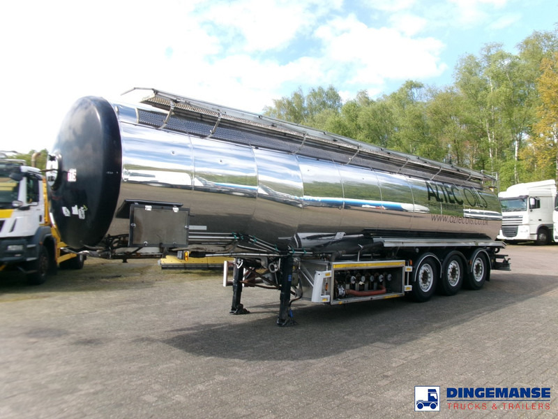 Magyar Heavy oil tank inox 37 m3 / 5 comp + pump - Semi-remorque citerne: photos 1 Magyar Heavy oil tank inox 37 m3 / 5 comp + pump - Semi-remorque citerne: photos 1