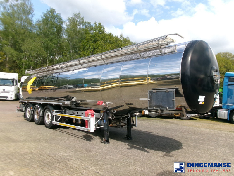 Magyar Heavy oil tank inox 37 m3 / 5 comp + pump - Semi-remorque citerne: photos 2 Magyar Heavy oil tank inox 37 m3 / 5 comp + pump - Semi-remorque citerne: photos 2