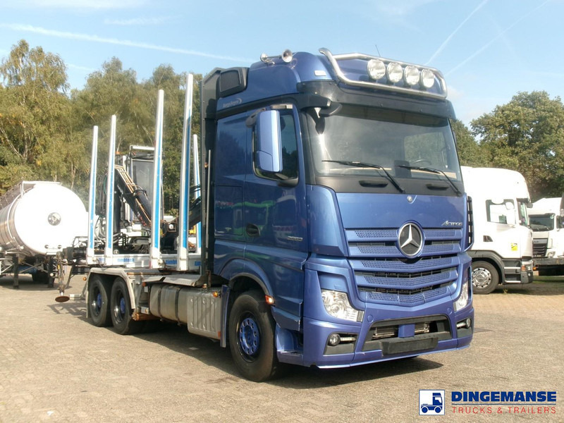 Mercedes-Benz Actros 2663 6x4 Euro 6 loglift F96 crane timber truck - Camion grumier, Camion grue: photos 2 Mercedes-Benz Actros 2663 6x4 Euro 6 loglift F96 crane timber truck - Camion grumier, Camion grue: photos 2