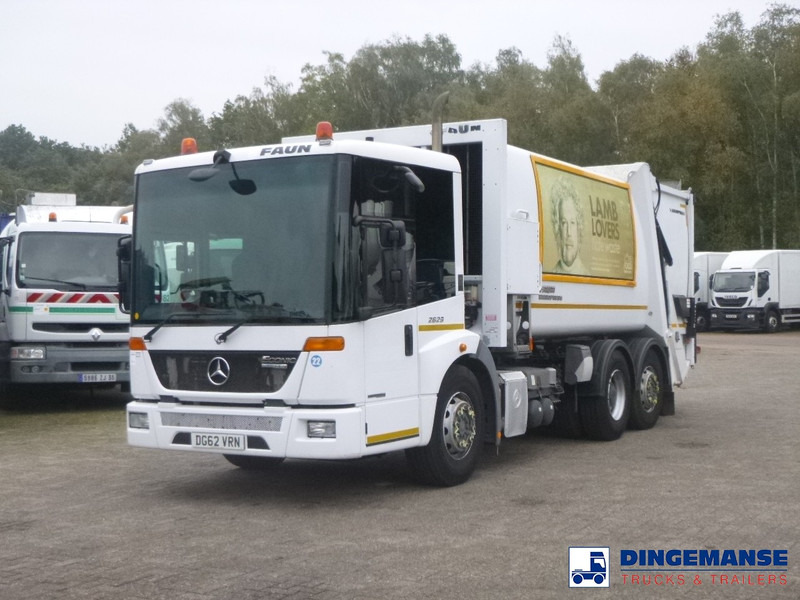 Mercedes-Benz Econic 2629 6x2 RHD Faun Variopress refuse truck - Benne à ordures ménagères: photos 1 Mercedes-Benz Econic 2629 6x2 RHD Faun Variopress refuse truck - Benne à ordures ménagères: photos 1