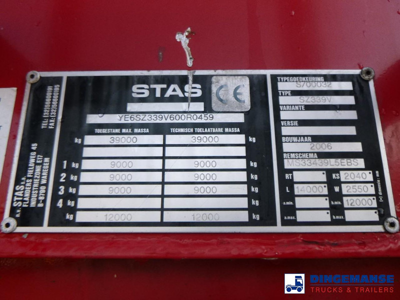 Semi-remorque à fond mouvant Stas Walking floor trailer alu 90 m3: photos 18 Semi-remorque à fond mouvant Stas Walking floor trailer alu 90 m3: photos 18